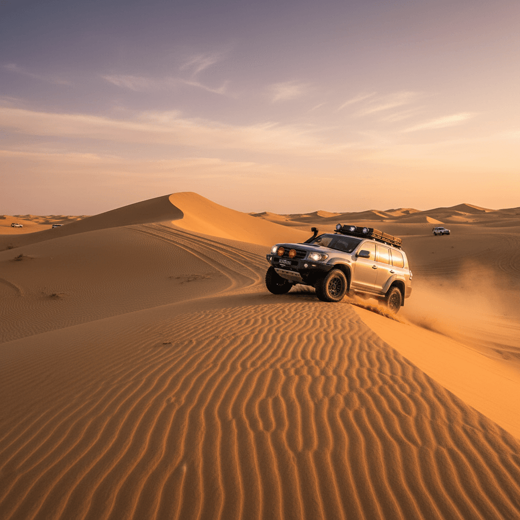 رحلات سفاري بالدفع الرباعي في صحراء الفيوم