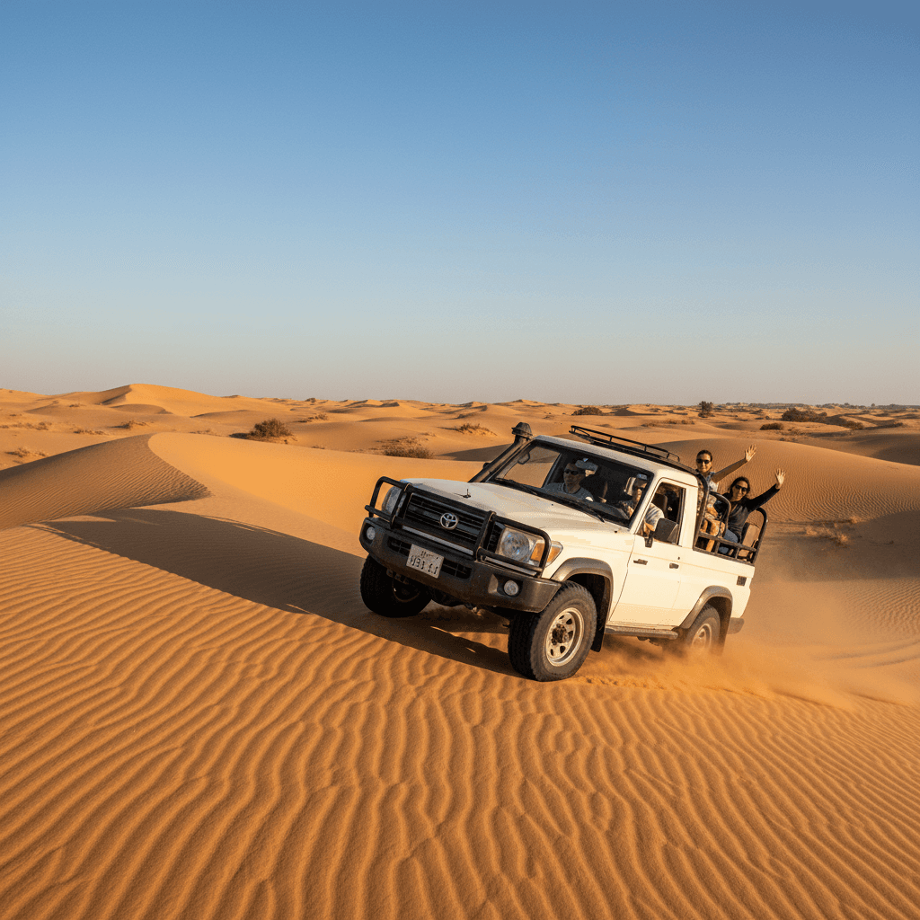 رحلة سفاري بالدفع الرباعي عبر كثبان صحراء الفيوم
