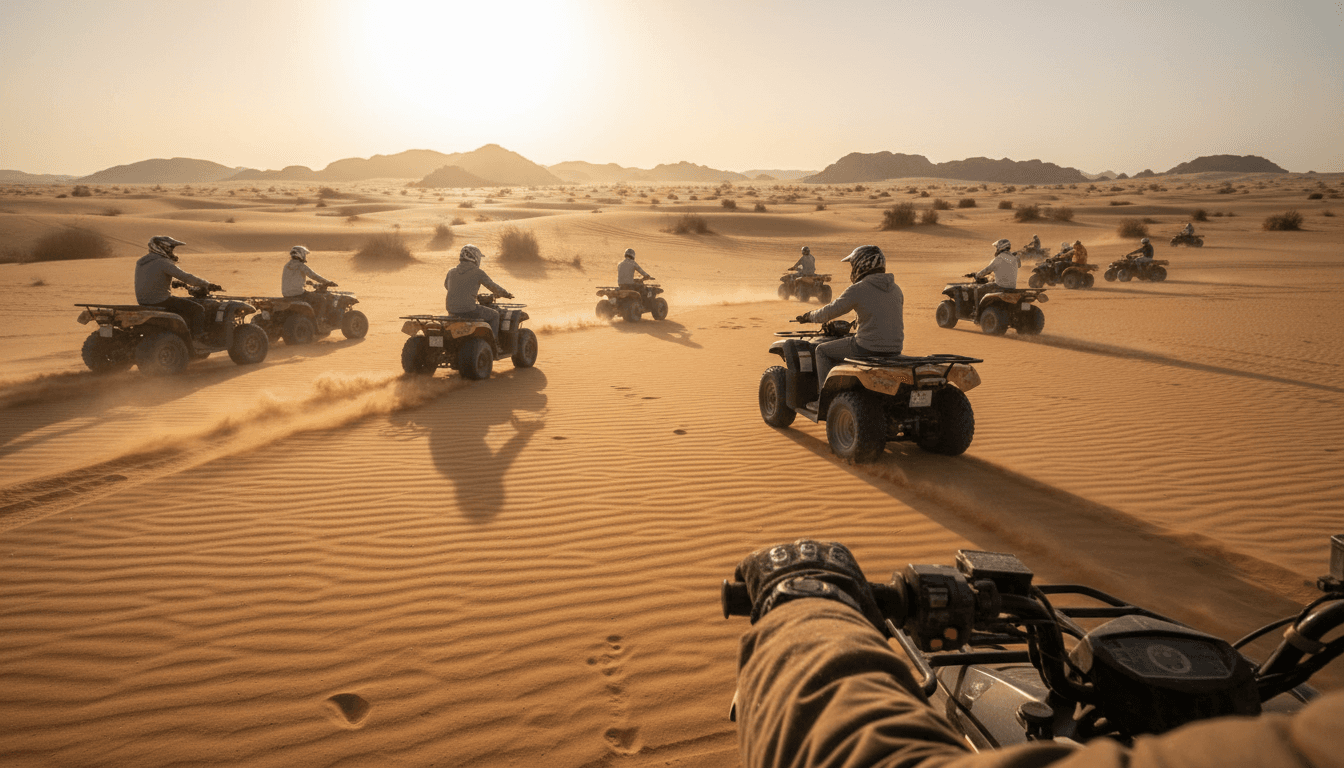رحلات السفاري بالدفع الرباعي في صحراء الفيوم