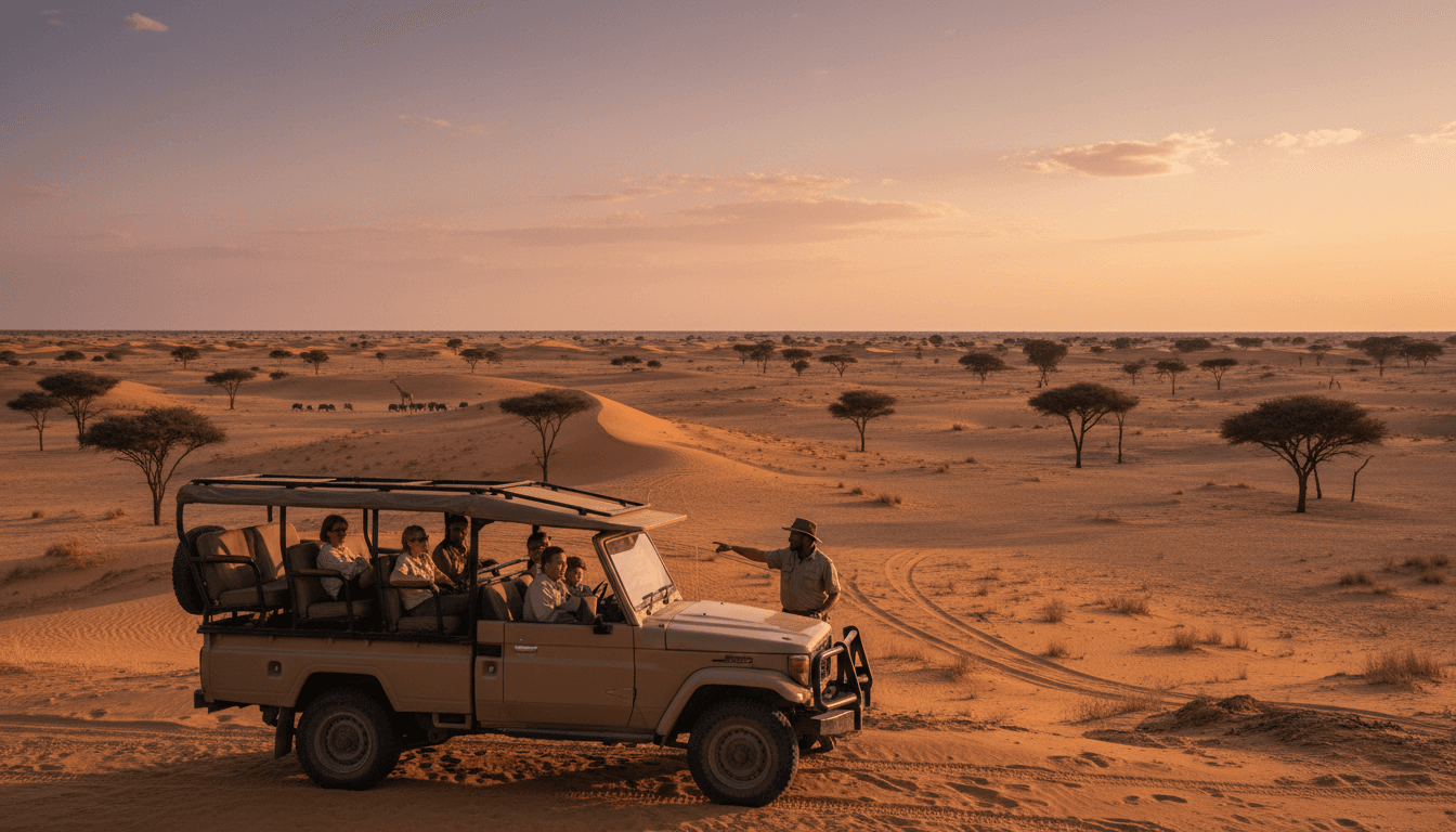 رحلة سفاري صحراوية بسيارات رباعية الدفع